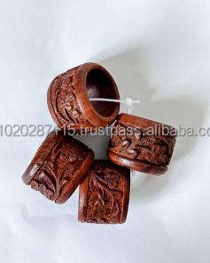 Premium quality <b>wooden</b> napkin ring for home <b>dining</b> <b>table</b> decor <b>rustic</b> farmhouse events holidays birthdays anniversaries - Product Image 5