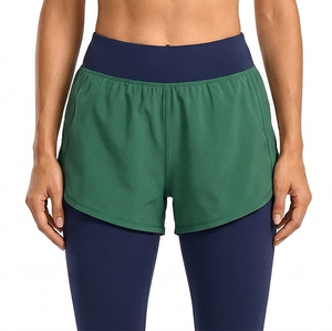 Shorts de Alto Rendimiento con Leggings, Tela de Primera Calidad, Tacto Suave, Estilo Urbano, Cintura Elástica, Leggings de Yoga para Mujer - Product Image 4