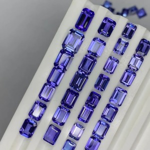 Tanzanita Azul Violeta Corte Esmeralda, Gema Suelta de Alta Calidad, Tanzanita Natural para Joyería al por Mayor - Product Image 2
