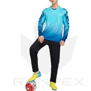 Uniformes de Portero de Fútbol Deportivos, 100% Poliéster, Hechos con el Mejor Material, Uniforme de Portero Personalizado de Color Sólido - Product Image 2