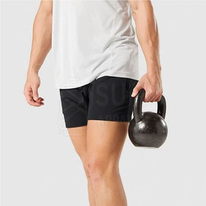 Premium Sporty Mid Waist Eco-Friendly Soft Material Durable Structure Comfortable <b>Men</b> Gym Shorts - Product Image 4