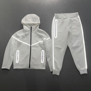 Ropa Deportiva de Poliéster a la Moda, Conjuntos Deportivos Casuales con Capucha para Gimnasio y Entrenamiento, Trajes Deportivos para Hombre con Elasticidad en Cuatro Direcciones - Product Image 6