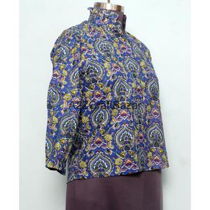 Vestidos Casuales de Oficina para Mujer, 100% Algodón, Mini, Manga 3/4, Cuello Redondo, Estampado Floral, Modernos, Holgados, Ecológicos, para Primavera - Product Image 4