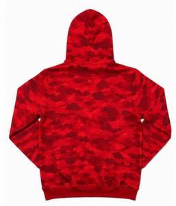 Men's <b>Red</b> Camouflage Pullover Hoodie Clown Face Print Full Sleeve Streetwear Knitted Cotton Breathable Quick Dry Sweatshirt - Product Image 3
