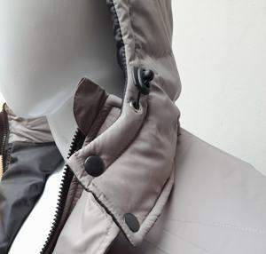 Chaqueta acolchada y acolchada con logotipo de marca personalizado OEM, chaqueta acolchada a prueba de viento con cremallera al por mayor, chaqueta acolchada para hombre con capucha desmontable - Product Image 6