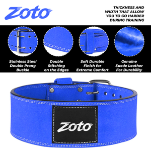 Ceinture de musculation professionnelle en cuir, personnalisable, à double boucle, pour la musculation et l'entraînement en salle de sport - Product Image 6