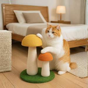 Yommy Tiragraffi e Albero per Gatti Super Carino e Decorativo a Forma di Fungo per il Divertimento Felino - Product Image 4