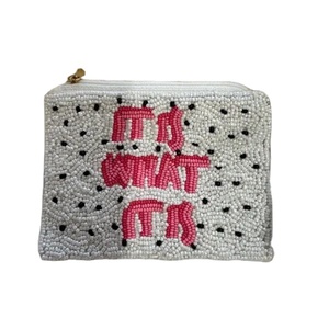 Beau petit sac portefeuille ananas à broderie perlée jaune et vert fait à la main avec de beaux détails par Hiba Enterprises - Product Image 5