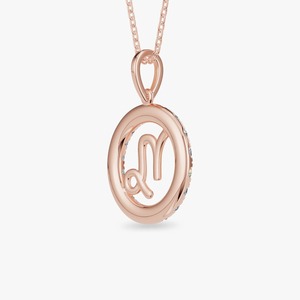 Colgante de Plata 925 con Moissanita del Zodiaco Capricornio, con Halo de Diamantes Redondos, Amuleto Clásico para Regalo Unisex - Product Image 2