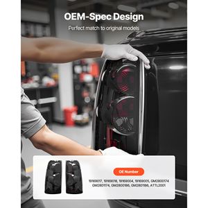 Gruppo Luci Posteriori per Chevy Silverado 1500/2500/3500 1999-2006 e GMC Sierra 1500/2500 HD 1999-2003, 2 Pezzi, Sistema di Illuminazione per Camion - Product Image 3