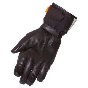 Gants en cuir pour hommes, pour le cyclisme, l'hiver, imperméables, avec fermeture à boucle, noirs - Product Image 5