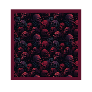 Punk Style Skull Print Square <b>Bandana</b> Polyester Durable Four Seasons Wear Ethnic Style Custom Print <b>Bandana</b> with OEM ODM - Product Image 6