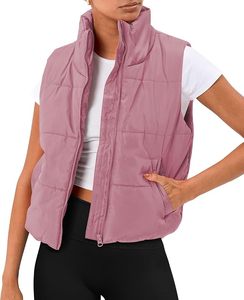 Gilet matelassé léger et isolant pour femme, fabricant OEM, logo personnalisé, veste sans manches matelassée pour femme, vente en gros - Product Image 1