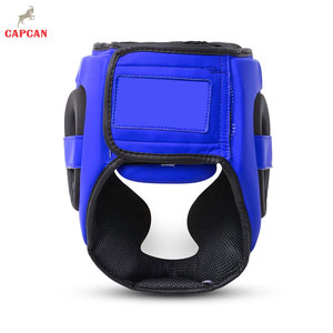 Protège-tête de boxe en cuir respirant avec design ergonomique absorbant les chocs pour un entraînement sûr et un ajustement sécurisé - Product Image 4