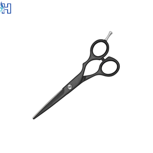Tijeras de Peluquería Profesionales de Acero Inoxidable con Recubrimiento Negro, Cómodo Apoyo para los Dedos, Tornillo de Diseño Elegante, Suministros para Salón de Belleza - Product Image 3