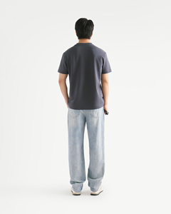 Camiseta de Hombre con Cuello Redondo, Hombros Caídos, Estampada, de Spandex/Algodón, 240g, Corte Regular, Transpirable, Ecológica, Anti-Pilling - Product Image 4