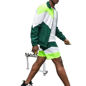 New Style Custom Windbreaker Contrast Color Short Set Tracksuit Men 2 Piece <b>Wind</b> <b>Breaker</b> Tracksuit Set Hot Sale Windbreaker Set - Product Image 2