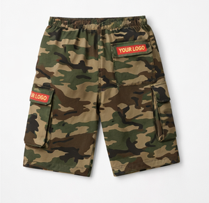 Pantalones Cortos Cargo de Camuflaje Personalizados para Hombre, con Múltiples Bolsillos, Estilo Casual para Exteriores, Pantalones Cortos Cargo de Camuflaje para Hombre 2026 - Product Image 1