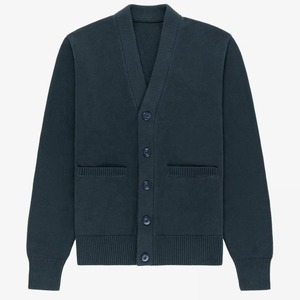 Custom Multi-Size Color High Quality Thick Solid V-Neck Double Breasted Wool/Acrylic <b>Sweaters</b> for Women <b>Cardigans</b> - Product Image 5