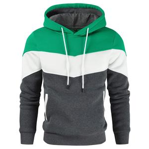 Men's Eco-Friendly 100% Cotton French Terry Hooded Sweatshirt with Pocket Regular Fit Casual Autumn Knit 300g Fabric - Product Image 1