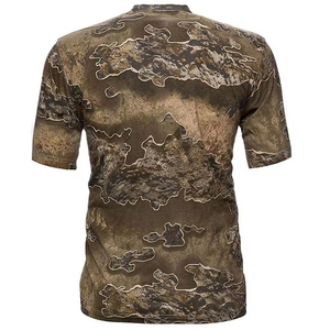 T-shirt de pêche personnalisé 100 % polyester respirant et extensible, motif camouflage Bottomland délavé, vintage, à manches courtes, pour la chasse - Product Image 4