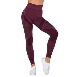 Leggings Deportivos de Cintura Alta para Mujer, Talla Grande, Conjunto de Fitness de Secado Rápido, Transpirables, de Algodón y Poliéster - Product Image 1