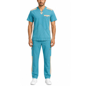 Conjunto de Uniformes Médicos para Hombre, Tejido de Punto, Alta Calidad, Uniformes de Hospital, Venta al Por Mayor, Servicio OEM - Product Image 3