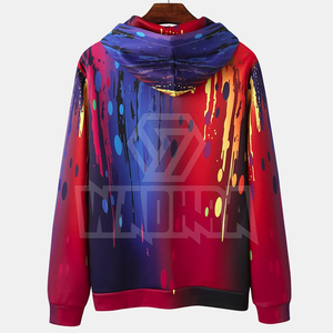 Ropa Deportiva Moderna de Algodón Mezclado con Diseño Gráfico Elegante, Sudaderas con Capucha Sublimadas para Hombre - Product Image 2