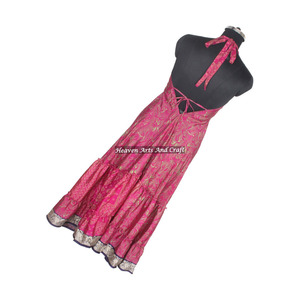 Vestido Maxi Bohemio Elegante Vintage al por Mayor para Mujer, Cuello en V, Casual, de Playa, Hippie, Holgado, para Fiestas de Verano, para Chicas - Product Image 5