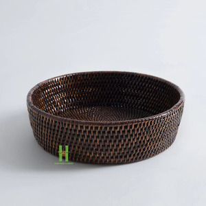 Hot Trend Design Handmade Rattan Wicker Modern Design Storage Basket For Laundry Bedroom OEM Rattan 2026 From Vietnam - Product Image 1