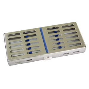Caja de Instrumentos Dentales Estériles para 7 Piezas, Reutilizable en Autoclave, Bandeja Manual de Acero Inoxidable para Puentes Óseos - Product Image 4