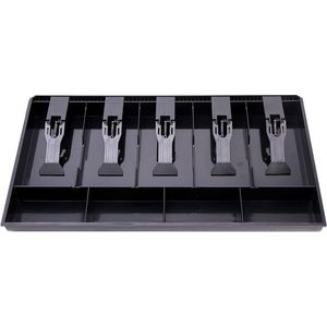 Bandeja de Repuesto para Caja Registradora POS, Inserto para Cajón de 5 Billetes/4 Monedas con Clip de Plástico, Estuche para Almacenamiento de Dinero en Efectivo - Product Image 5