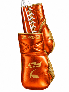 Gants de boxe professionnels Fly, cuir véritable de haute qualité, logo personnalisé, cuir de vachette, gants d'entraînement et de sparring. - Product Image 3