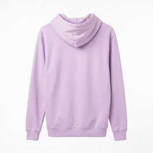 Sudadera con Capucha Unisex Color Morado Claro, Sudadera de Felpa Lisa, Cuello Redondo, Chaqueta con Capucha para Sublimación - Product Image 2