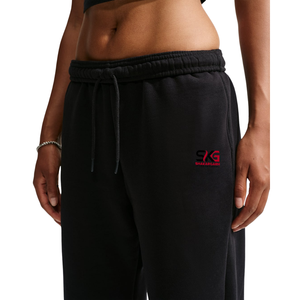Pantalon de jogging pour homme Shakargarh, noir, mi-lourd, coupe large, taille élastique avec cordon de serrage, respirant, polyester/coton, pantalon de survêtement d'hiver - Product Image 1