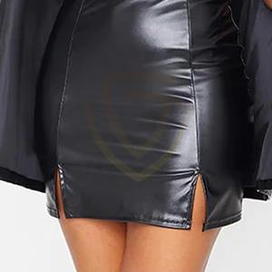 Jupes en cuir pour femmes OEM, tendance 2026, design streetwear, jupes en cuir sexy - Product Image 6