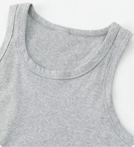 เสื้อกล้ามผู้ชายโพลีเอสเตอร์ 180gsm สีดำล้วน ราคาถูก ลดราคาพิเศษ เหมาะสำหรับออกกำลังกาย - Product Image 3