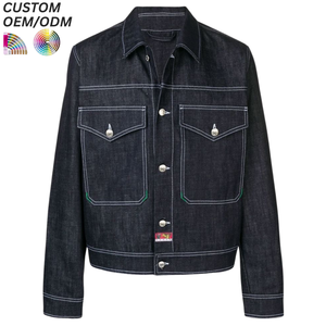 Veste en jean vintage personnalisée pour l'hiver, style streetwear, respirante, lavable, support OEM ODM pour la production en gros, 100% coton - Product Image 4