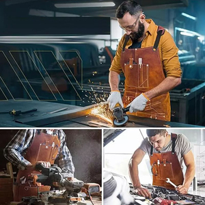 <b>Waterproof</b> <b>Work</b> Apron Adjustable Cross back Multi Pocket Utility Apron Dust Proof Workshop Repair Maintenance Workwear durable - Product Image 5