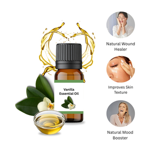 AARNAV Vanilla <b>Essential</b> <b>Oil</b> 10ml 100% Pure Whitening Steam Distilled Floral Moisturizer Aloe Barbadensis Leaf Extract Made - Product Image 3