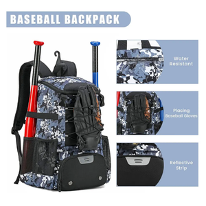 Bolsa de Béisbol Multifuncional, Bolsa para Bate de Softbol con Compartimento para Zapatos, Deporte al Aire Libre, Premium, Impermeable, Ligera - Product Image 5