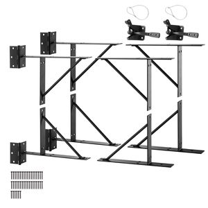 2 Set di staffe angolari anti-cedimento per cancelli, kit di viti e serrature per telai di cancelli e capanni - Product Image 1