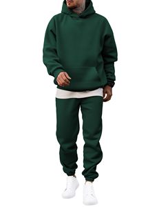Ensemble de jogging unisexe élégant, survêtement respirant en polaire, deux pièces, impression personnalisée, broderie, vêtements à marque privée - Product Image 1