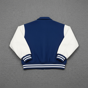 Chaqueta Varsity con Capucha para Hombre, 100% Lana, de Alta Calidad, Transpirable, Impermeable, Resistente al Viento, para Invierno, Uso Casual al Aire Libre, con 2 Bolsillos Delanteros - Product Image 5