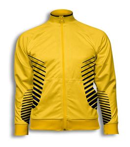 Chaquetas Deportivas de Calentamiento con Diseño de Sublimación de Moda en Color Amarillo Personalizado - Product Image 1
