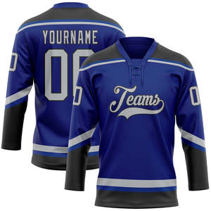 Maillot de hockey par sublimation, 100 % polyester, décontracté, à manches longues, pull sportif avec design personnalisé pour les équipes - Product Image 1