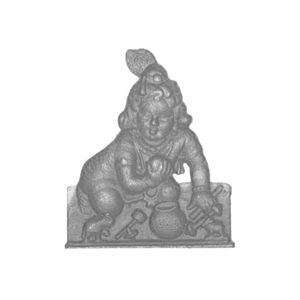 Lord Krishna Aluminum Balcony Railing Panel Cast <b>Iron</b> Crawling Infant Fence Insert Luxury Villa Guardrail Laddu Gopal Devotional - Product Image 1