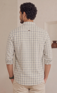 Camisa Casual de Hombre con Doble Botonadura y Micro Cuadros, 100% Algodón Transpirable, Verano, ODM - Product Image 2