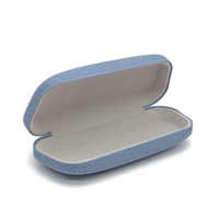 Étui à lunettes en cuir PU de haute qualité, forme rectangulaire, motif imprimé, plusieurs couleurs, cadre en métal rigide élégant, tendance
