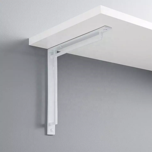 Soporte de estante flotante ajustable Soporte de acero resistente a prueba de óxido Diseño blanco Montaje flexible Fácil de instalar No se necesitan herramientas - Product Image 1